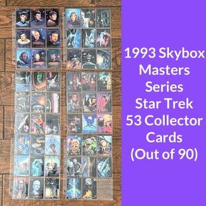 1993 Skybox Star Trek Masters Series 53 Collector Cards (Out of 90)